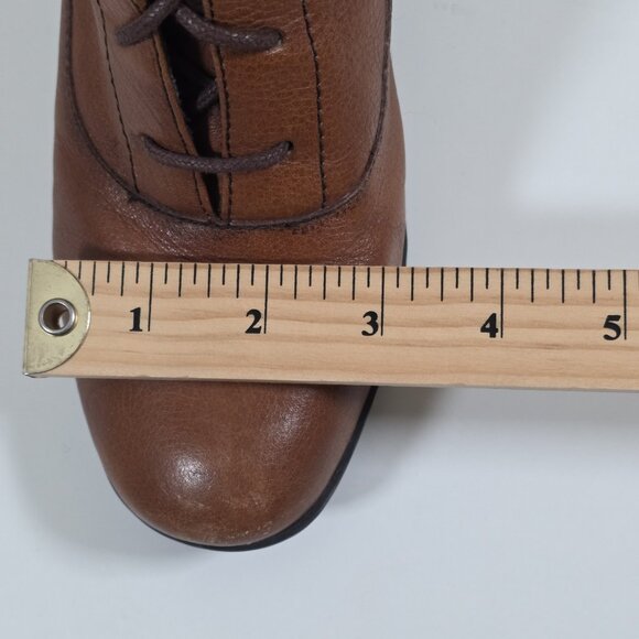 Born Victorian Mid Calf Lace Up Boots Womens US 7/38 W21360 Brown Leather Granny - Picture 10 of 16